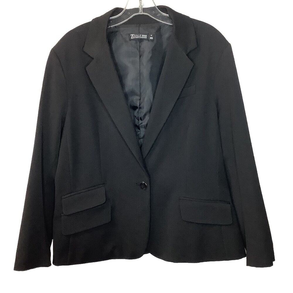 7th Avenue New York & Company Design Studio Women’s Black Jacket Blazer Size 18
